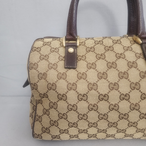 ✨️GUCCI GG Canvas Abbey D-Ring Bowling Bag - Picture 5 of 16